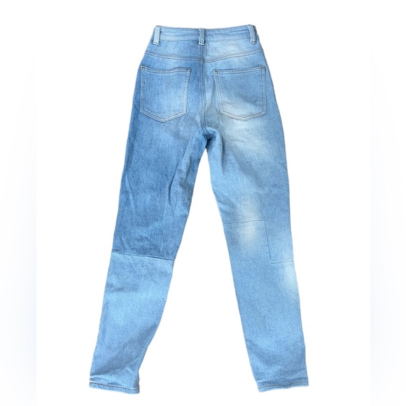 ASOS patchwork high rise jeans size 24 - Picture 2 of 2